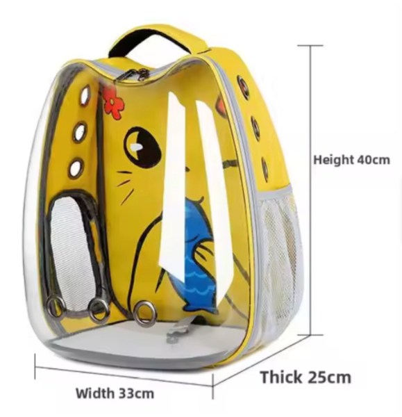 Maleta p/ Mascotas Espacial caras